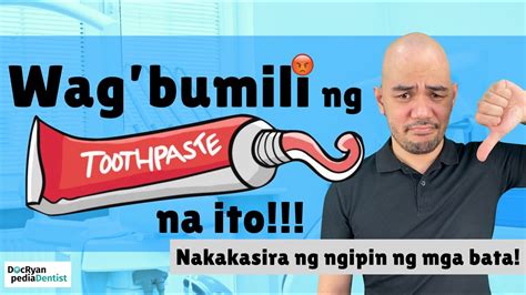 ano ang tagalog sa toothpaste